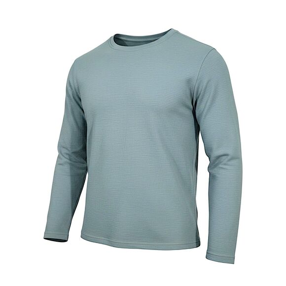 Eddie Bauer Other - Eddie Bauer Thermal Waffle Knit Long Sleeve Blue Gray Top Small S